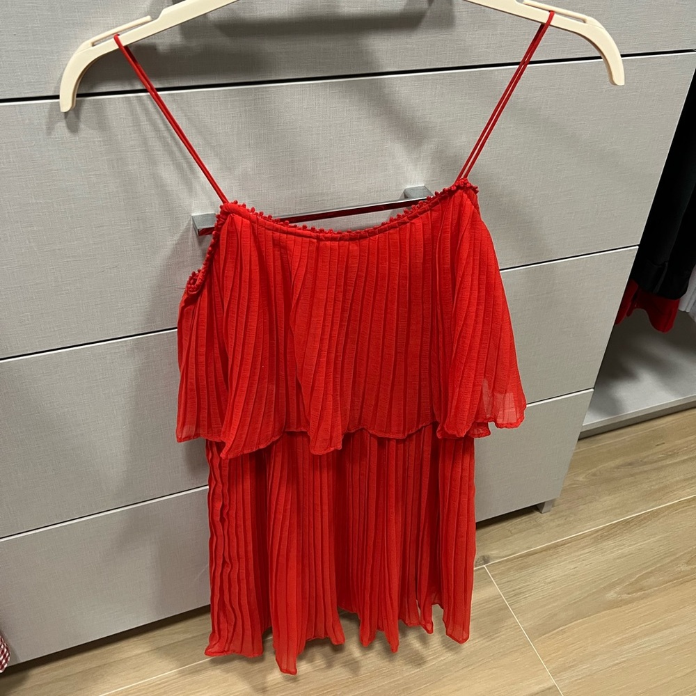 Zara red dress